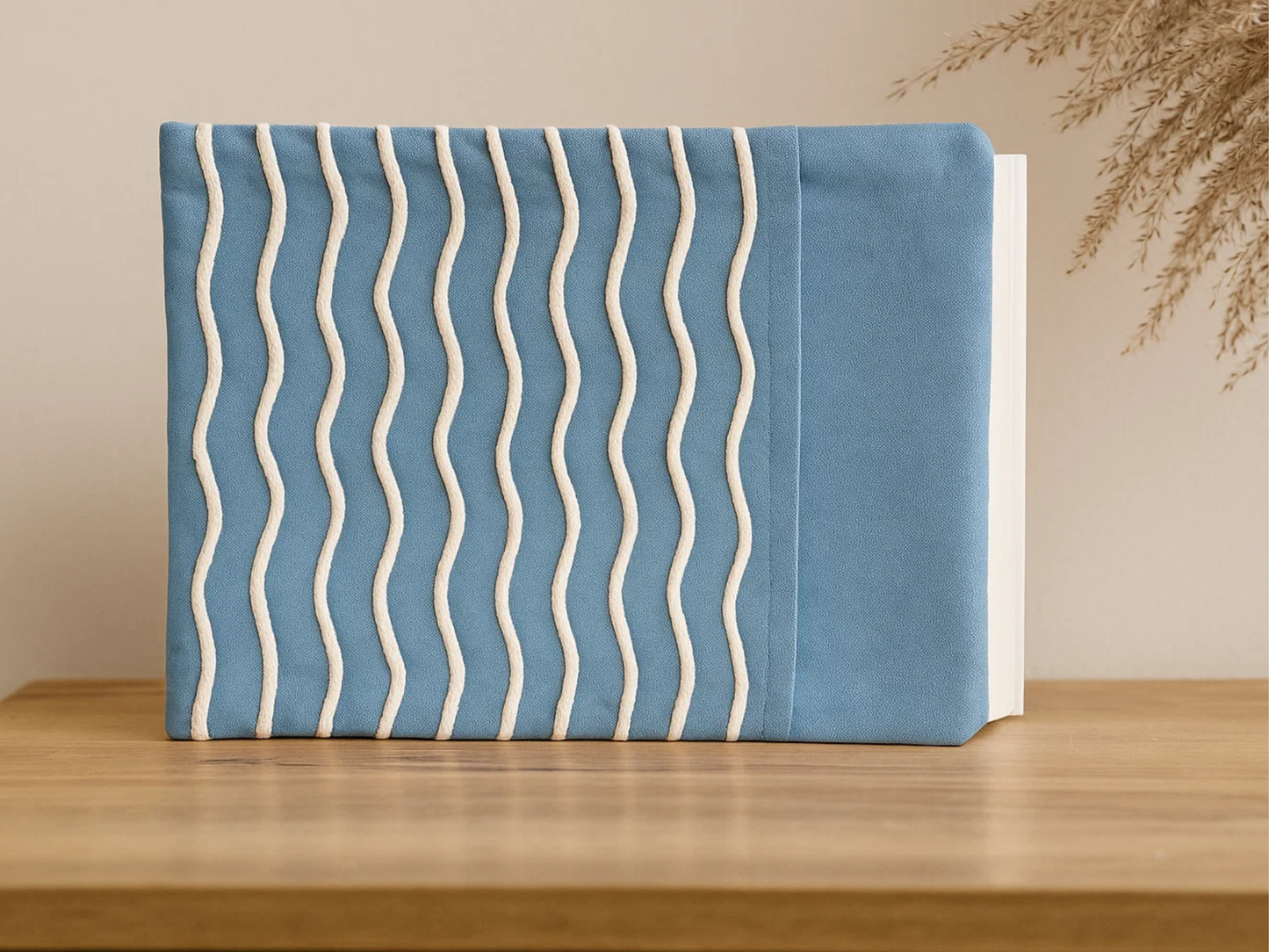 Wave Book Cover | Recycled Canvas Bag | iPad, Kindle, Book