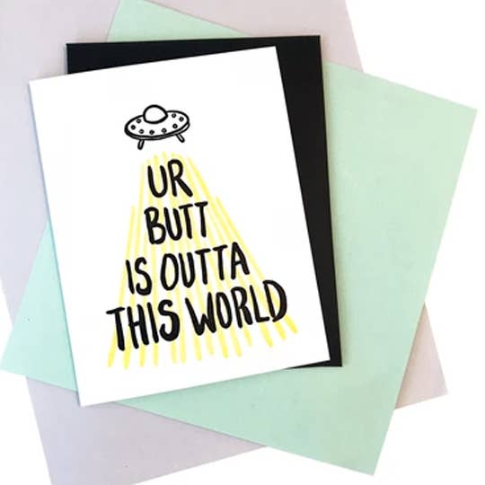 Outta This World Butt Card
