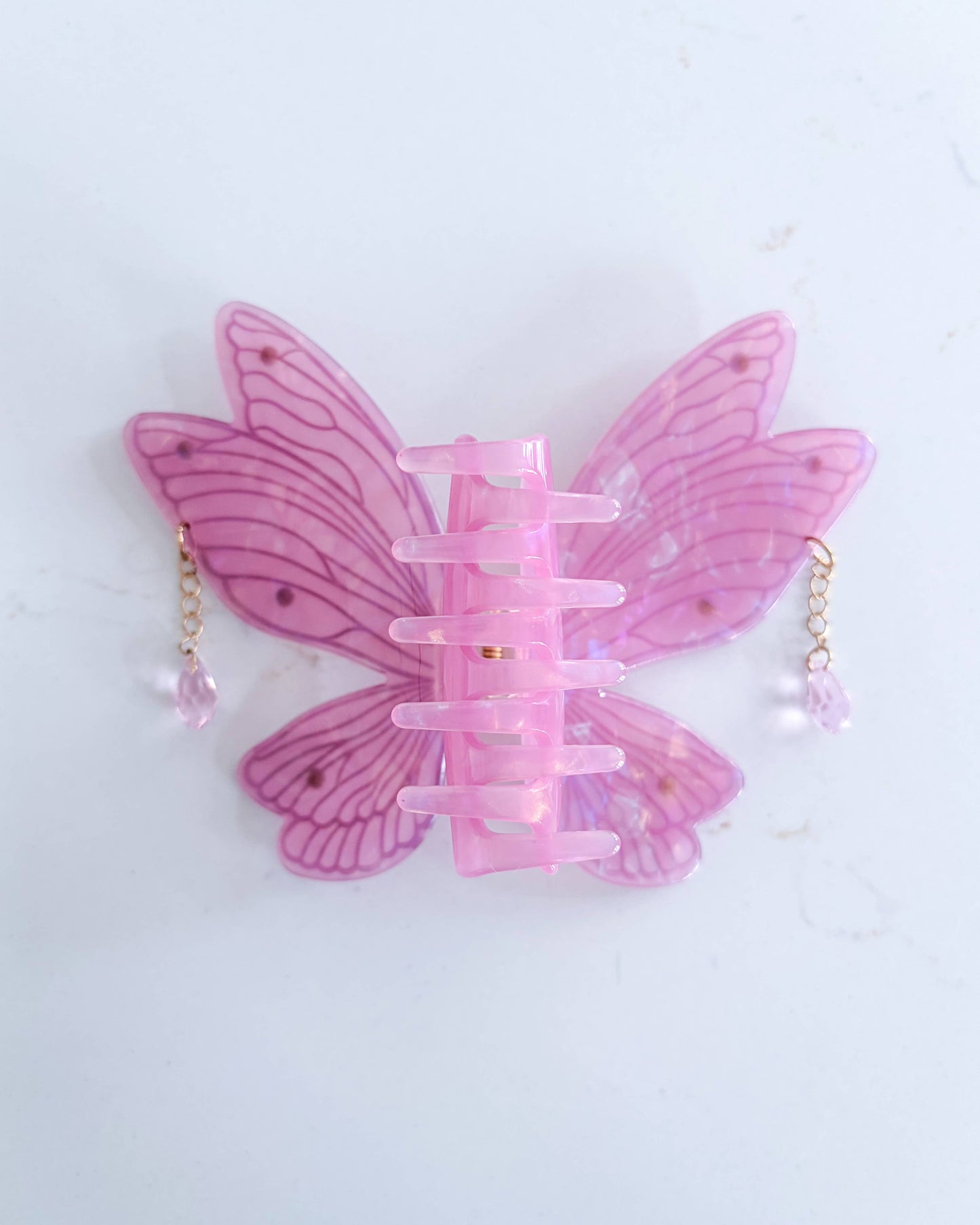 Pink Fairy Wings Claw Clip | Hair Clip | Fantasy Gifts