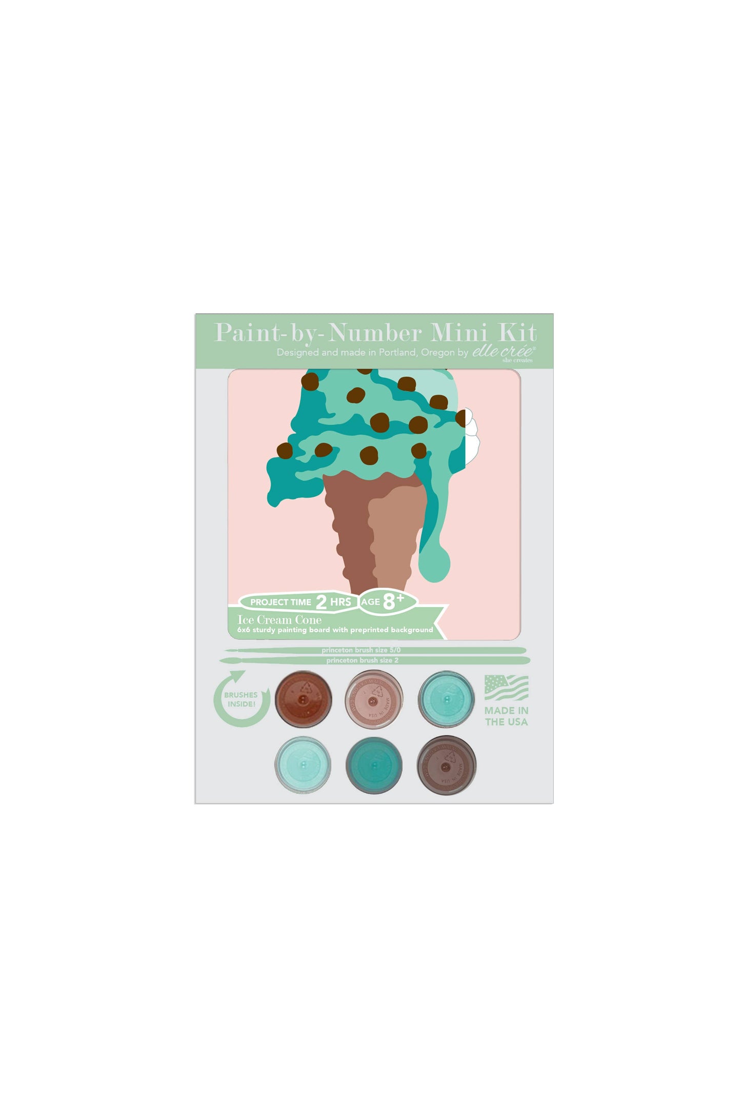 MINI Ice Cream Cone Paint-by-Number Kit