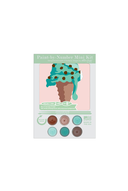 MINI Ice Cream Cone Paint-by-Number Kit