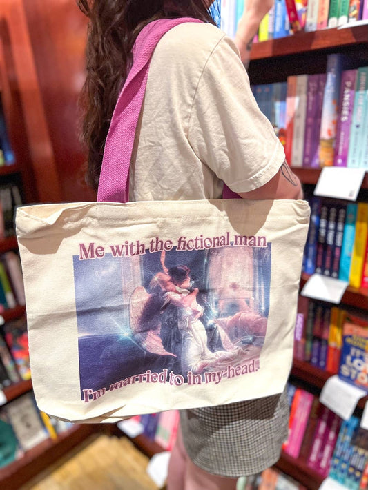 Fictional Man Fine Art Bookish Tote Bag | Totes