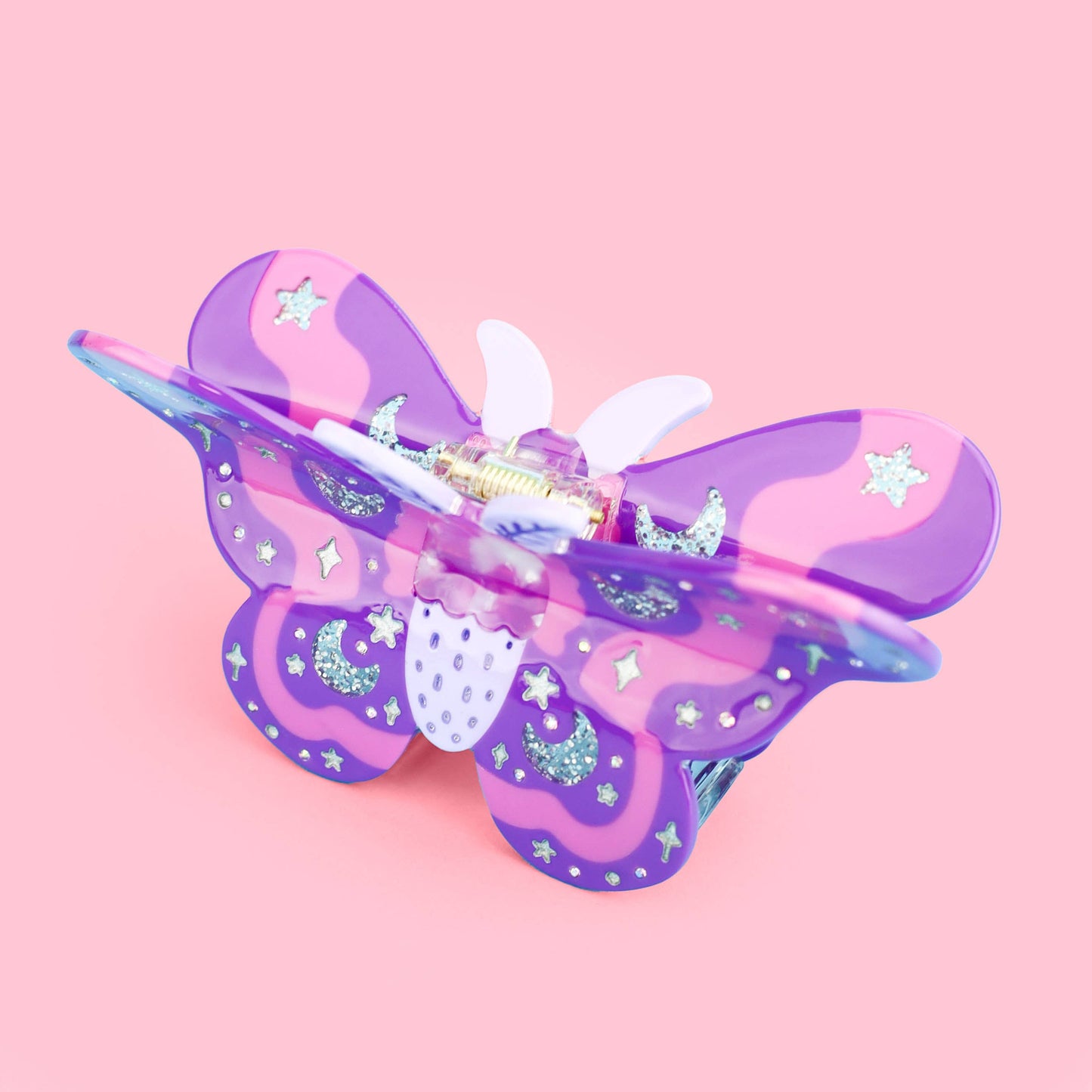 Pastel Moth, Hair Claw, Insect, Spooky, Magic, Hair Clip