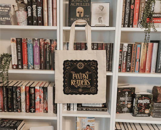 Canvas bookish tote bag - book store gift - fantasy readers