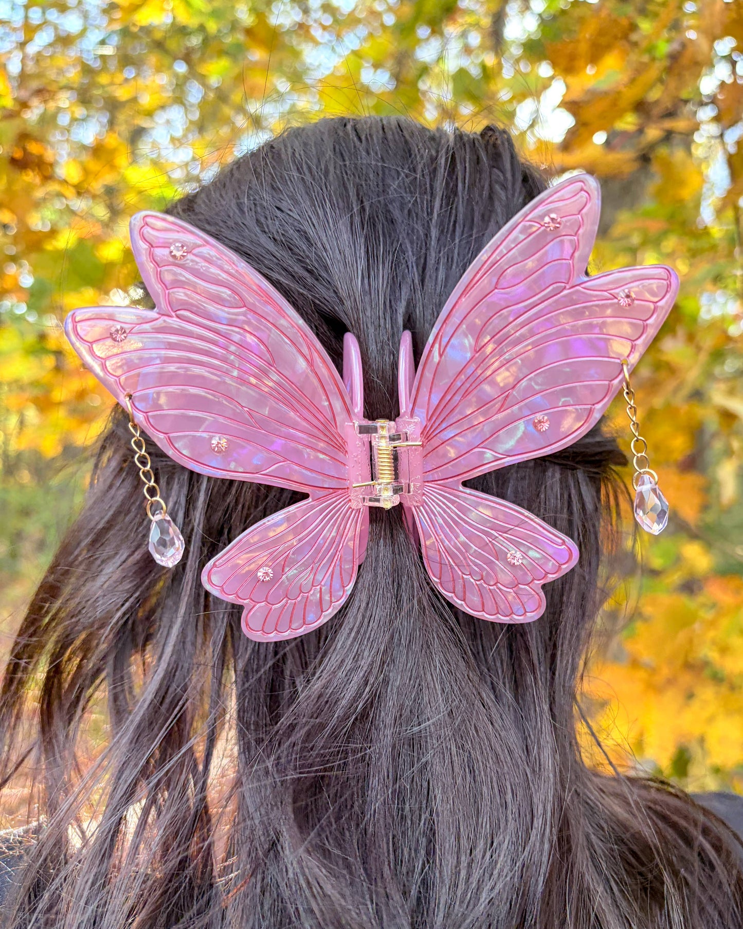 Pink Fairy Wings Claw Clip | Hair Clip | Fantasy Gifts
