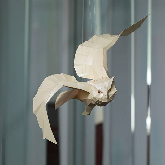 3D Paper Art Hanging Owl Origami Model