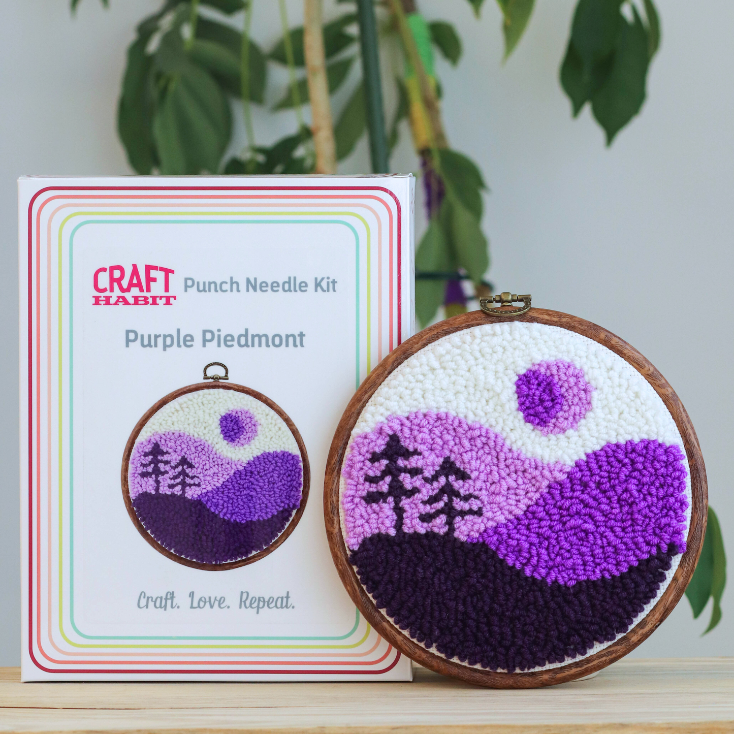 Purple Piedmont Punch Needle Kit