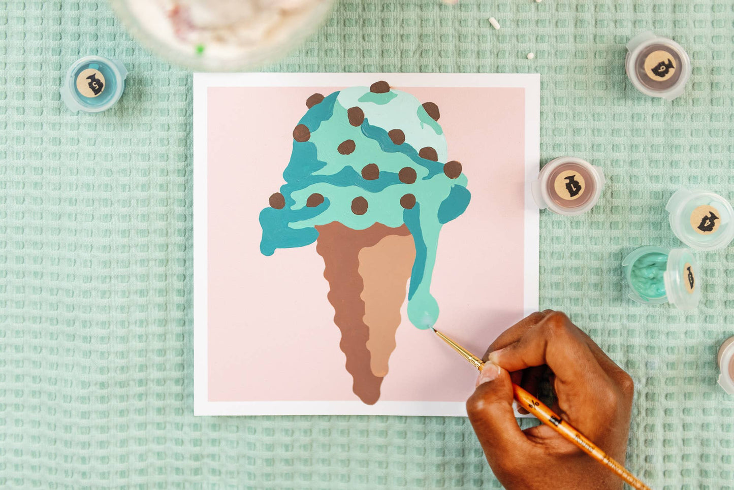 MINI Ice Cream Cone Paint-by-Number Kit