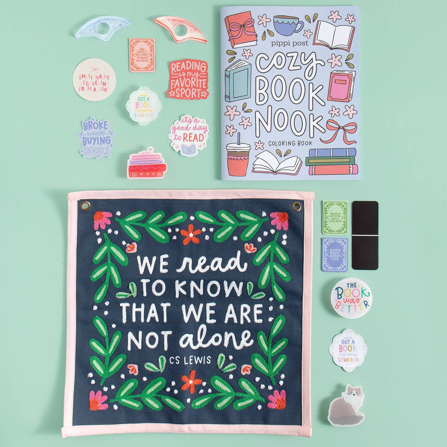 Cozy Book Nook Coloring Book