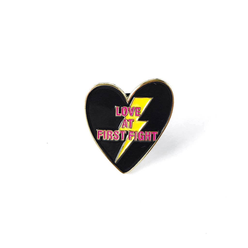 Love at First Fight Enamel Pin