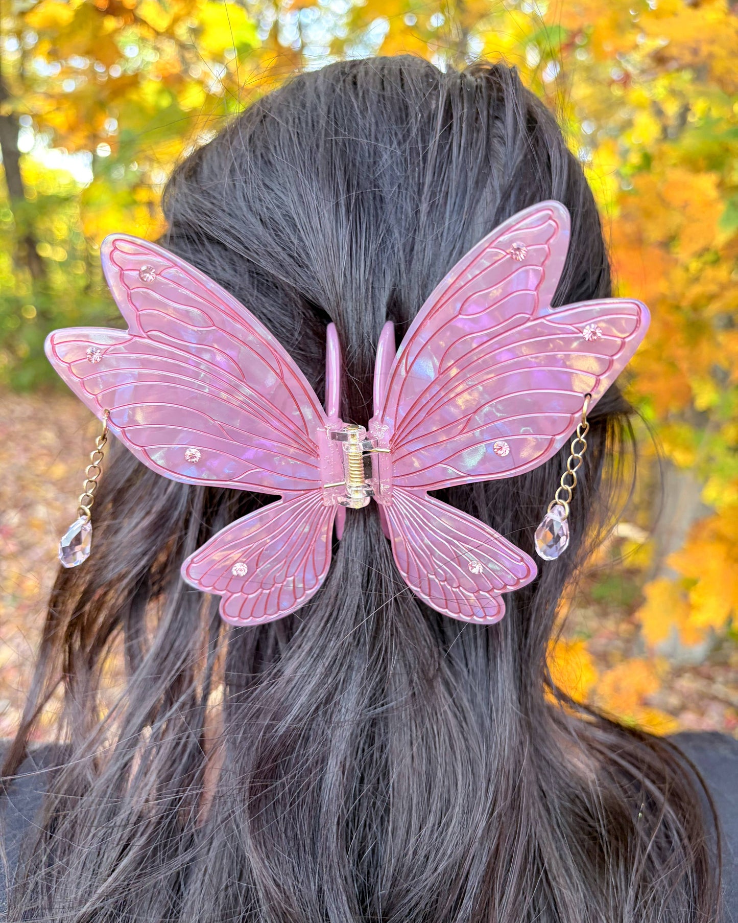 Pink Fairy Wings Claw Clip | Hair Clip | Fantasy Gifts