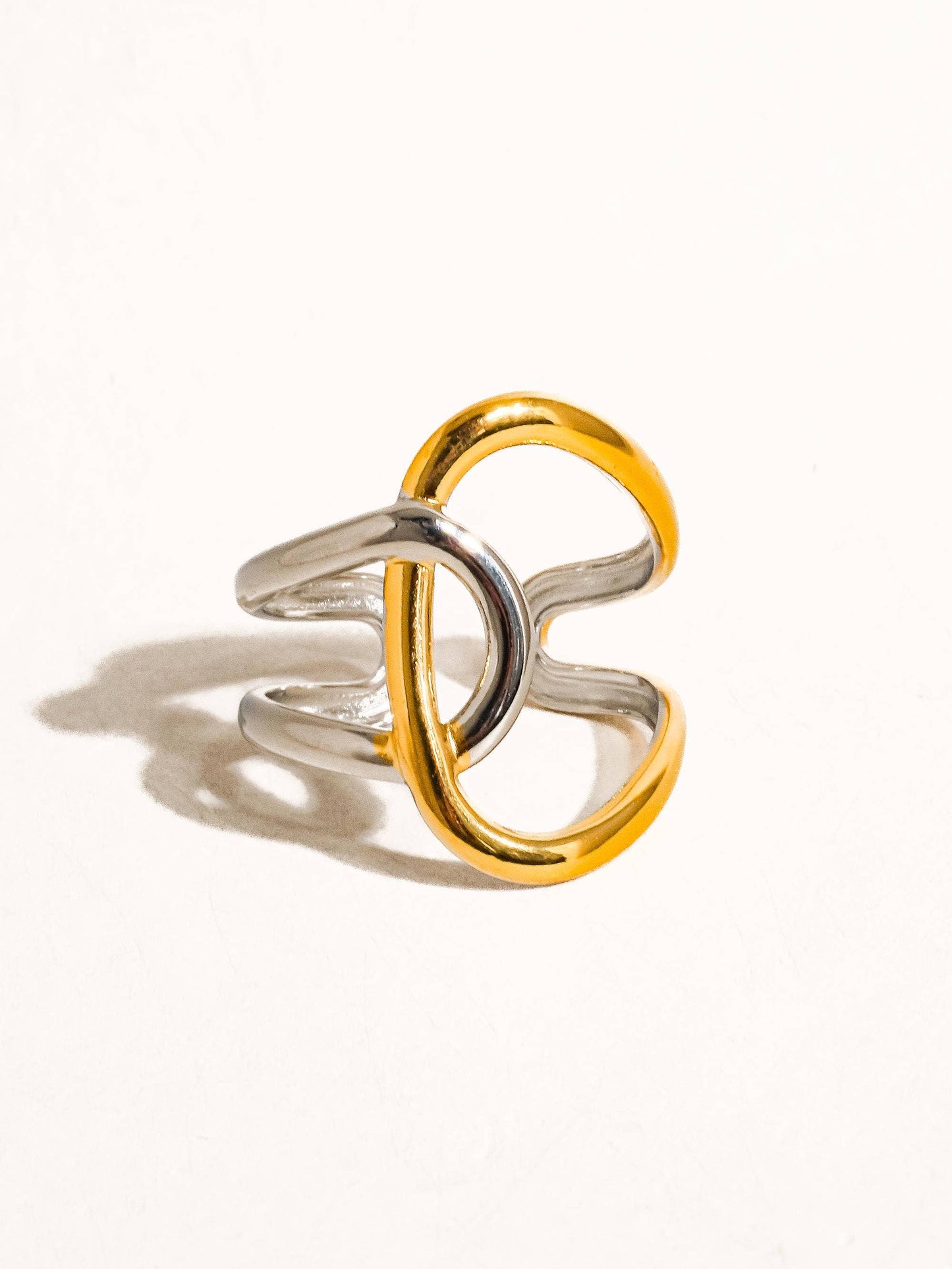 Abstract Two Tone Ring