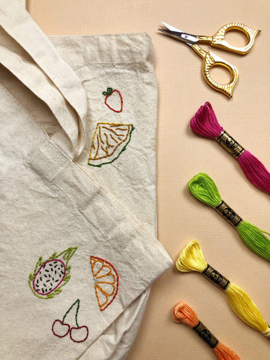 EMBROIDERY CLASS: Kids Fruit