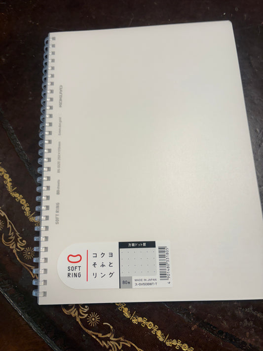 Japanese lay flat notebook small - dot