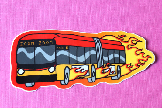 Sticker - Bus zoom zoom - Clarissa Kleveno