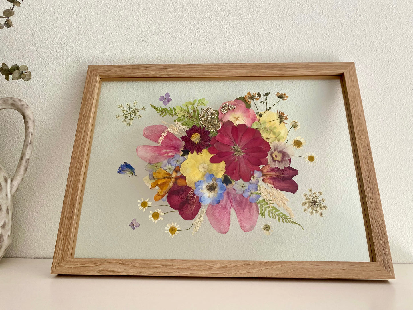 PRESSED FLOWER ART: Design your own framed flower art