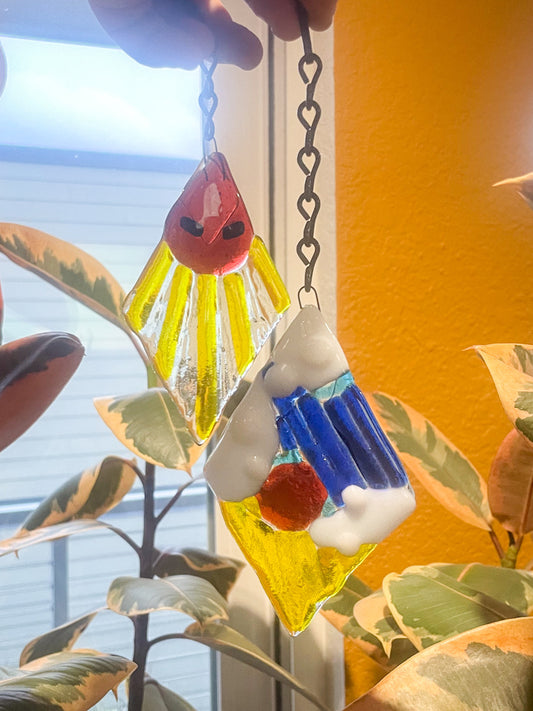 GLASS CLASS: Diamond Glass Sun Catcher