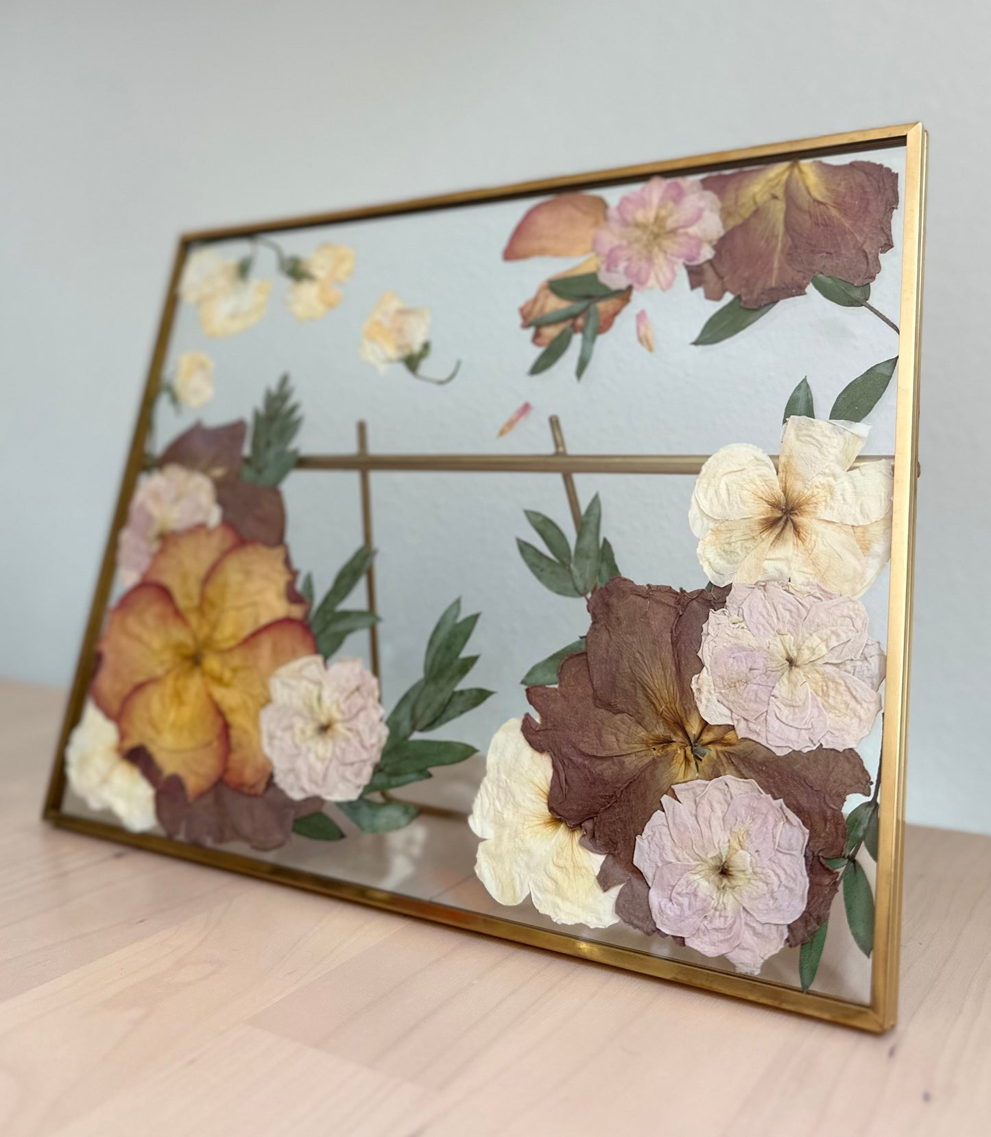 PRESSED FLOWER ART: Design your own framed flower art