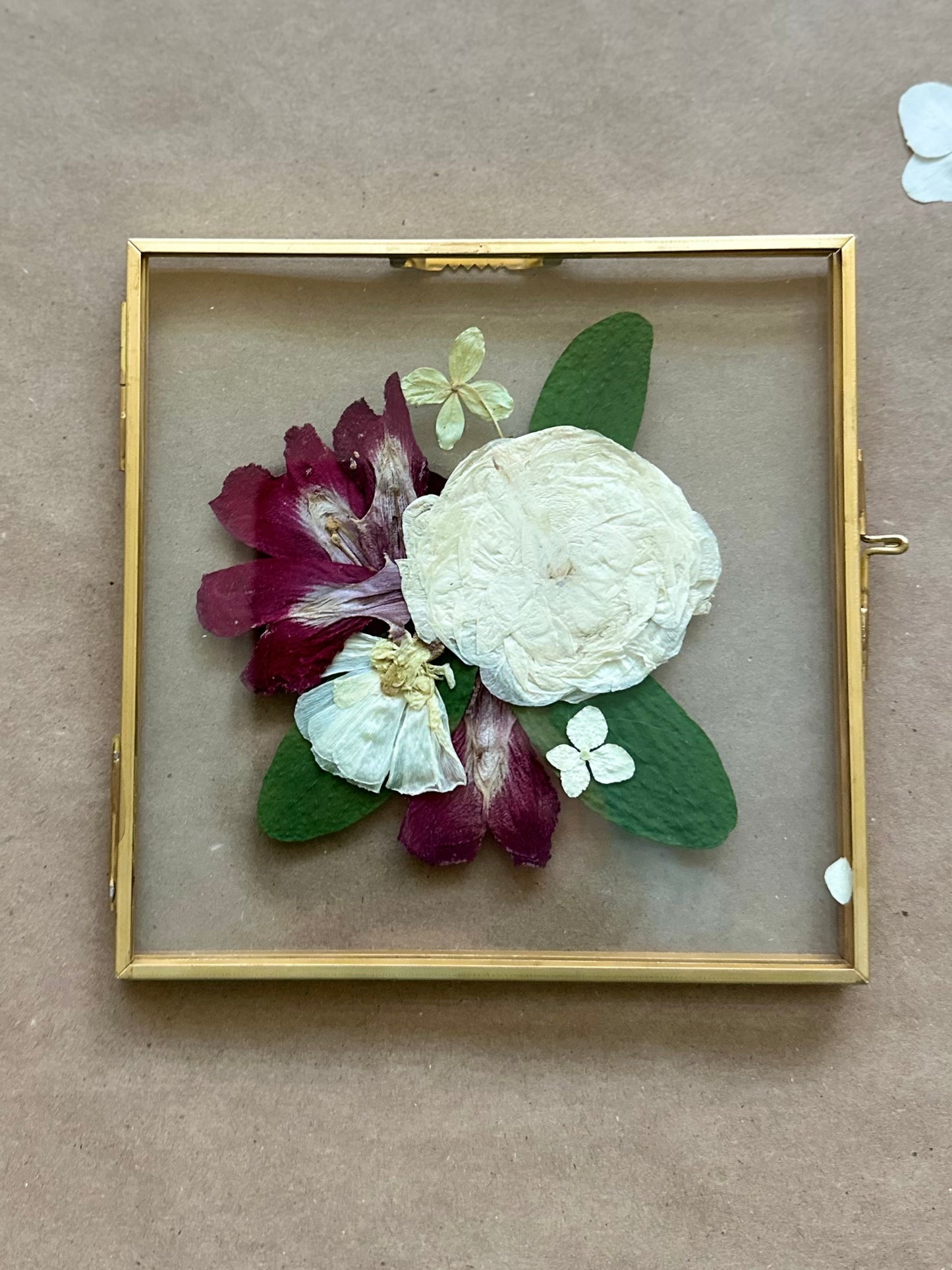 PRESSED FLOWER ART: Design your own framed flower art