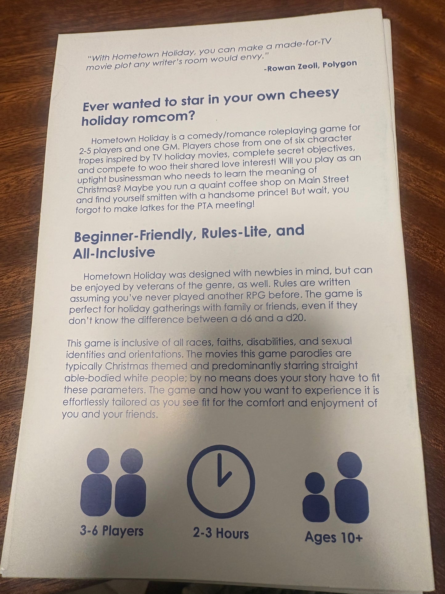 Hometown Holiday Game