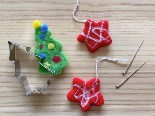 FELTING CLASS: Needle Felted Ornaments