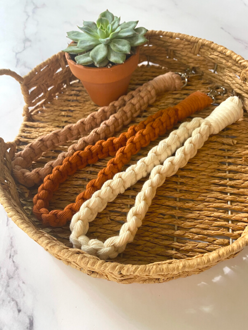 MACRAME CLASS: Wristlet Lanyard Keychain