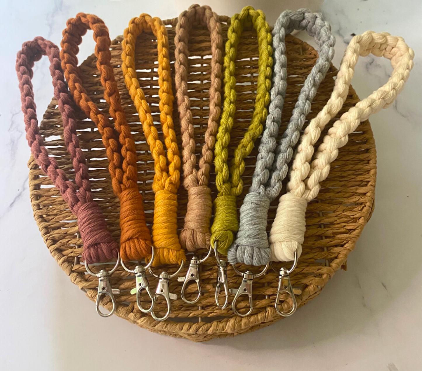 MACRAME CLASS: Wristlet Lanyard Keychain