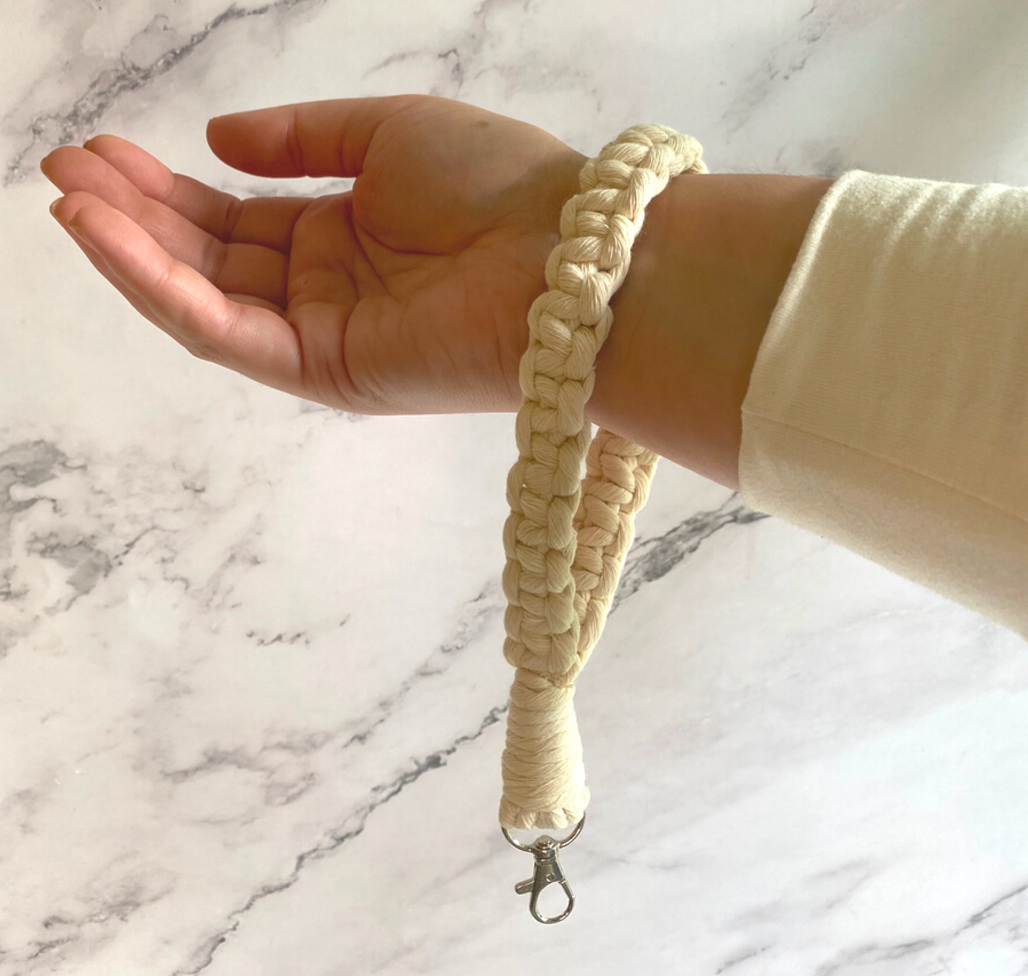 MACRAME CLASS: Wristlet Lanyard Keychain