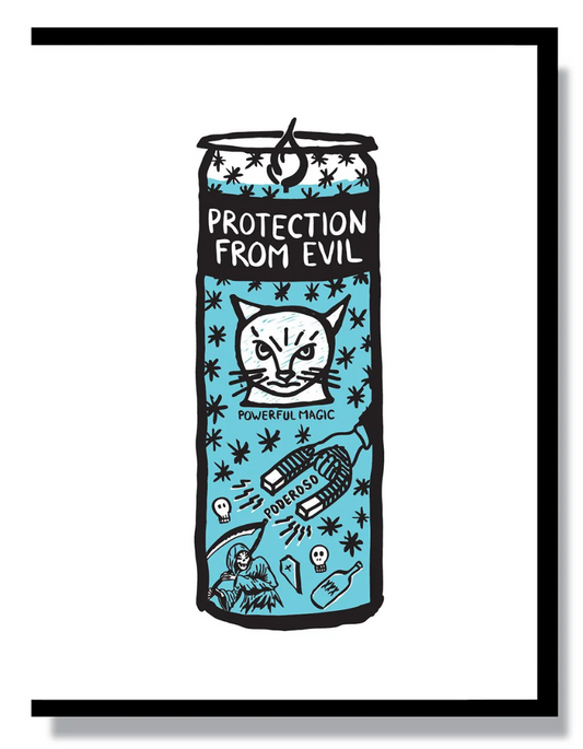 Card - Protection Prayer Candle (Smitten Kitten)