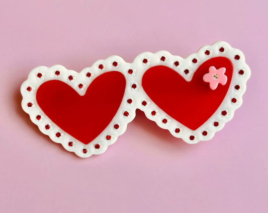 Barrette - Valentines Laced Hearts (Centinelle)