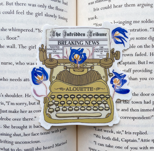 Sticker - Divine Rivals Typewriter