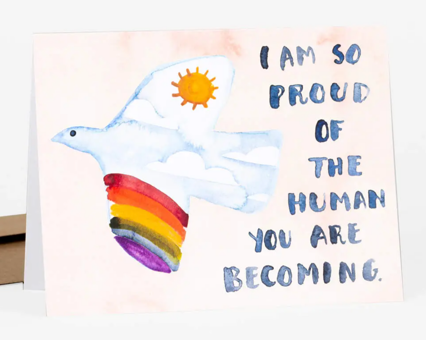 Card - Proud Of The Human Being You Are Becoming (Buy Olympia / Little Truths Studio)