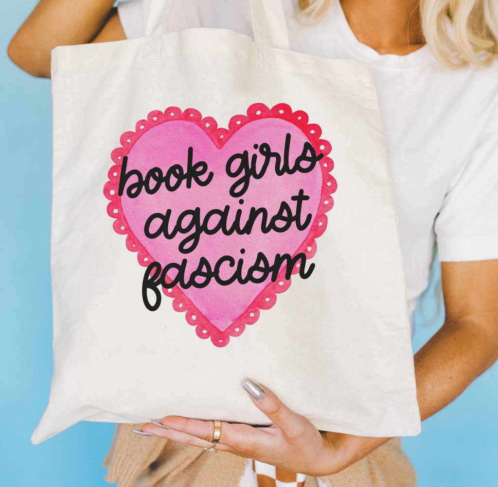 Book Girls Against Fascism Tote Bag