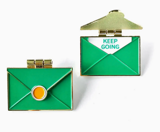 Keep Going Enamel Pin