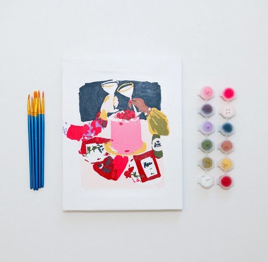 Very Valentines by Nysha Lilly Paint by Numbers Framed Mini