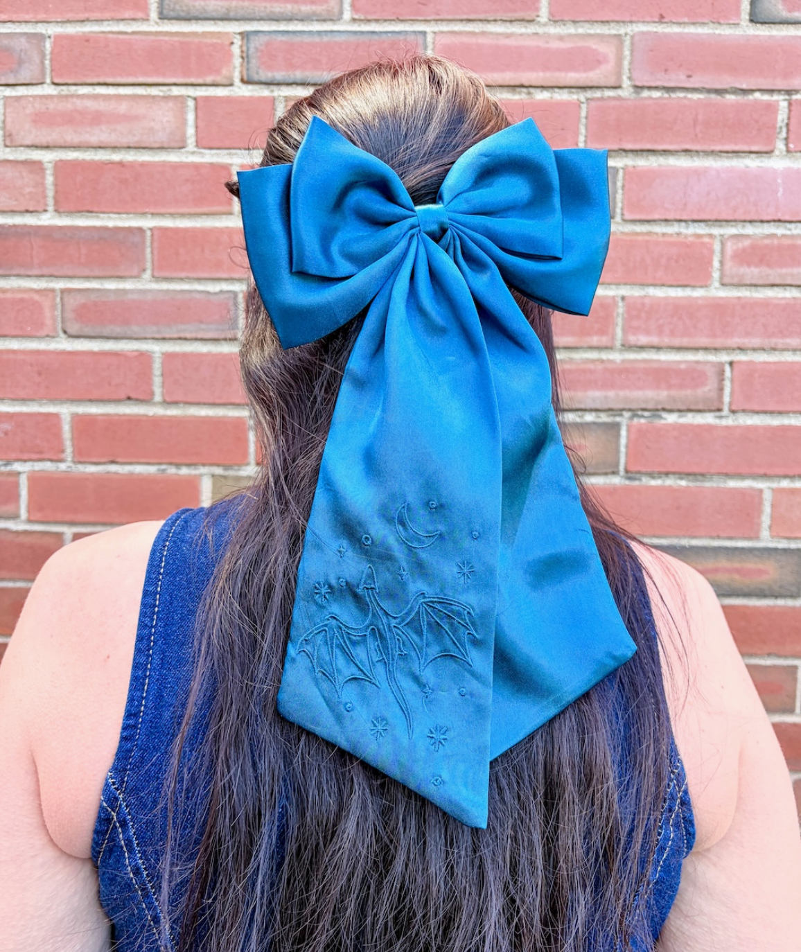 Celestial Dragon Satin Bow | Bookish Hair Accessory