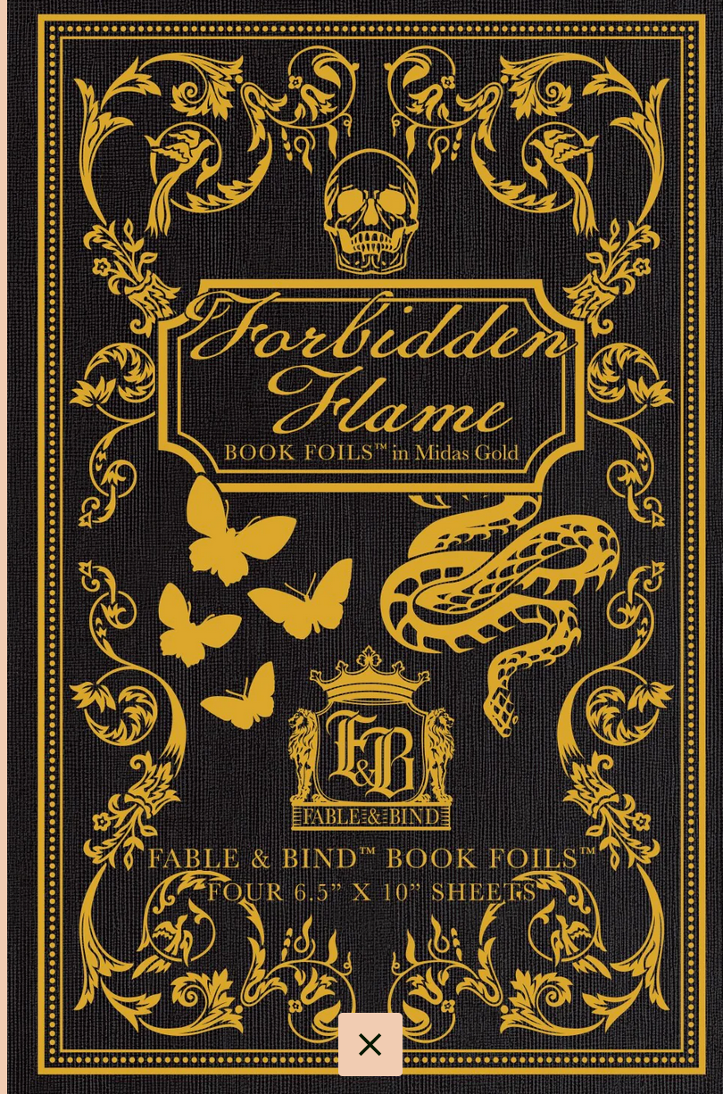 Forbidden Flame Book Foils