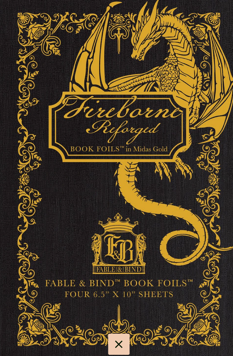 Fireborne Reforged Book Foils