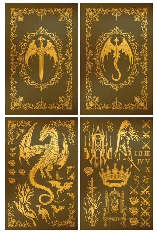 Fireborne Reforged Book Foils