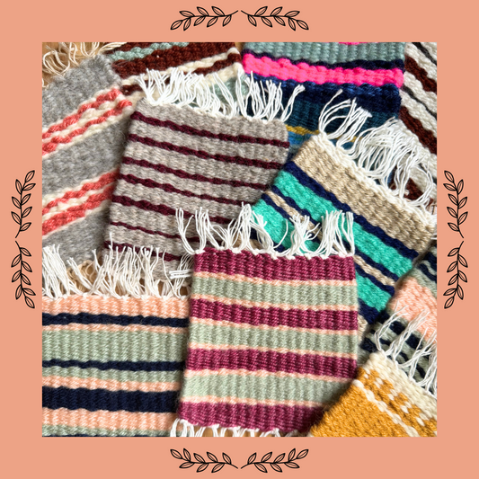 WEAVING: Woven Mug Rugs