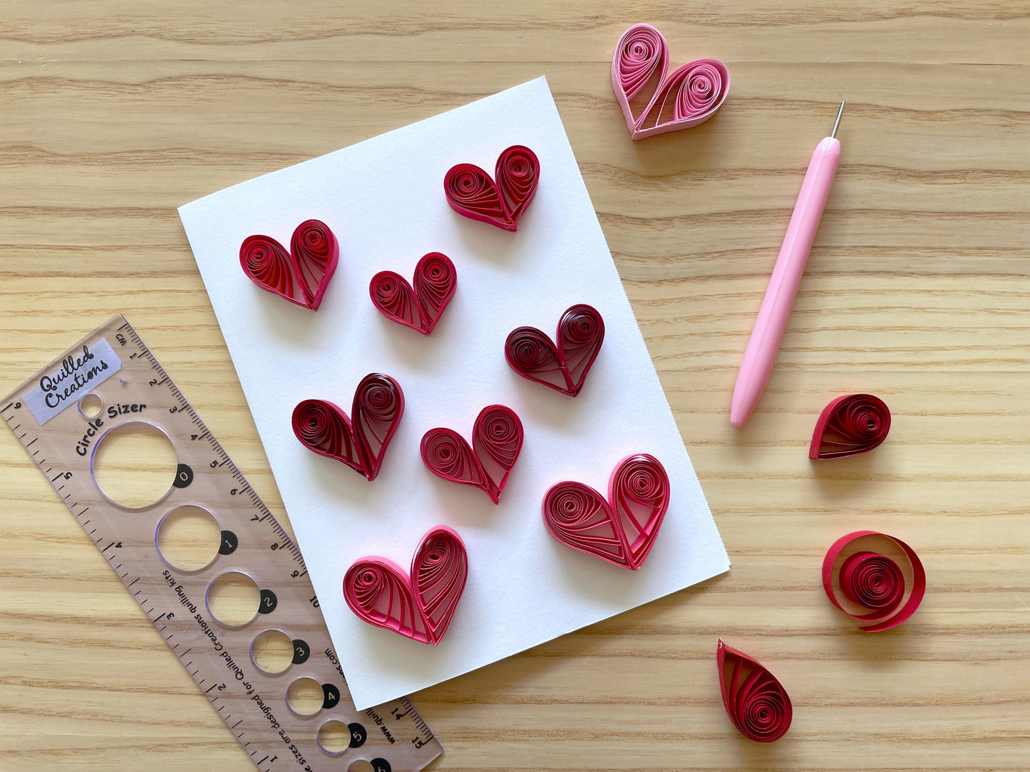 PAPER CRAFTS CLASS: Paper Quilled Valentine’s Card