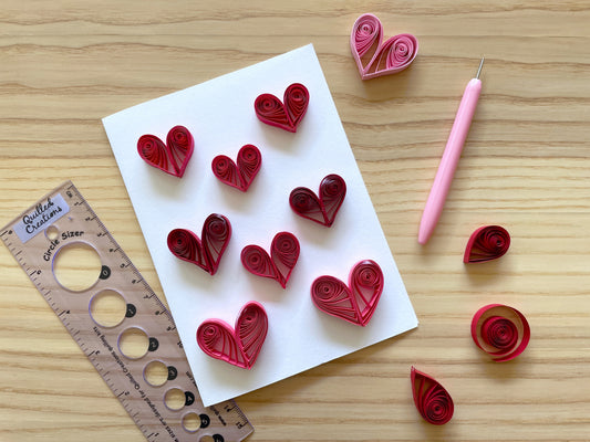 PAPER CRAFTS CLASS: Paper Quilled Valentine’s Card