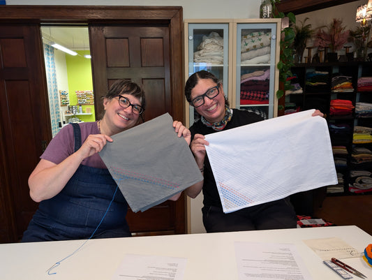 EMBROIDERY CLASS: Sashiko Tea Towel Workshop