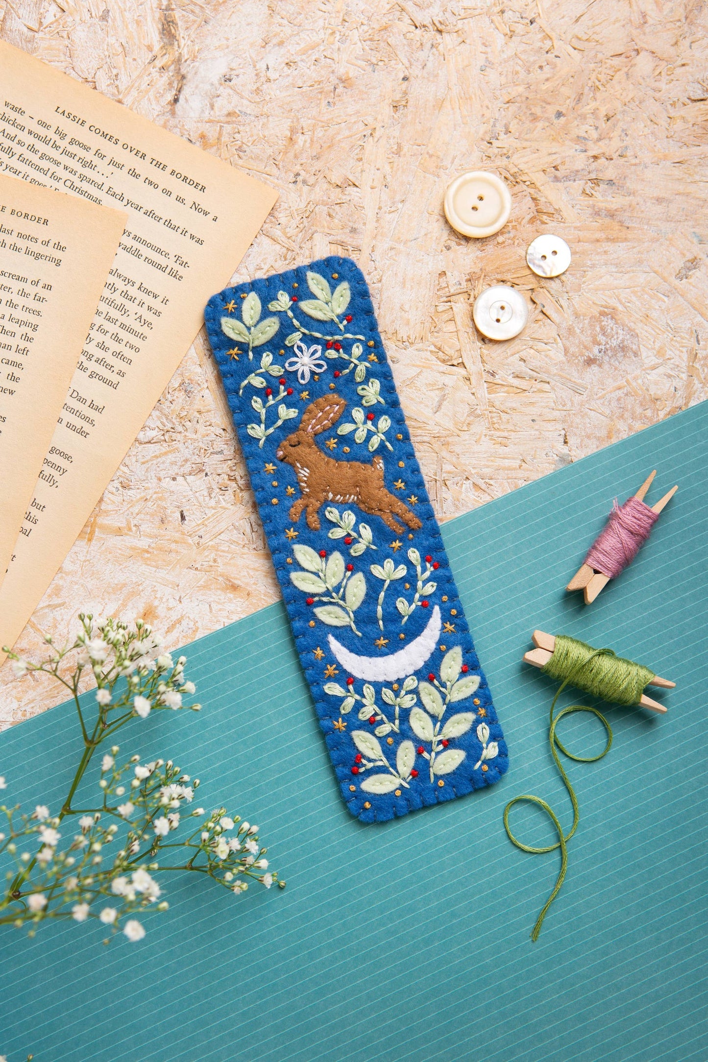 Hare Bookmark Felt Craft Kit | Complete Craft Kit