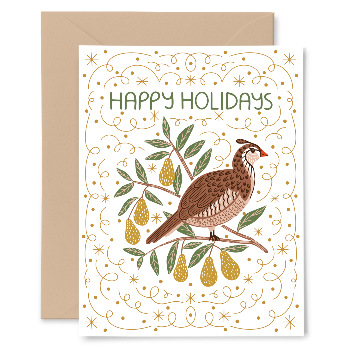 Partridge Holiday Greeting Card