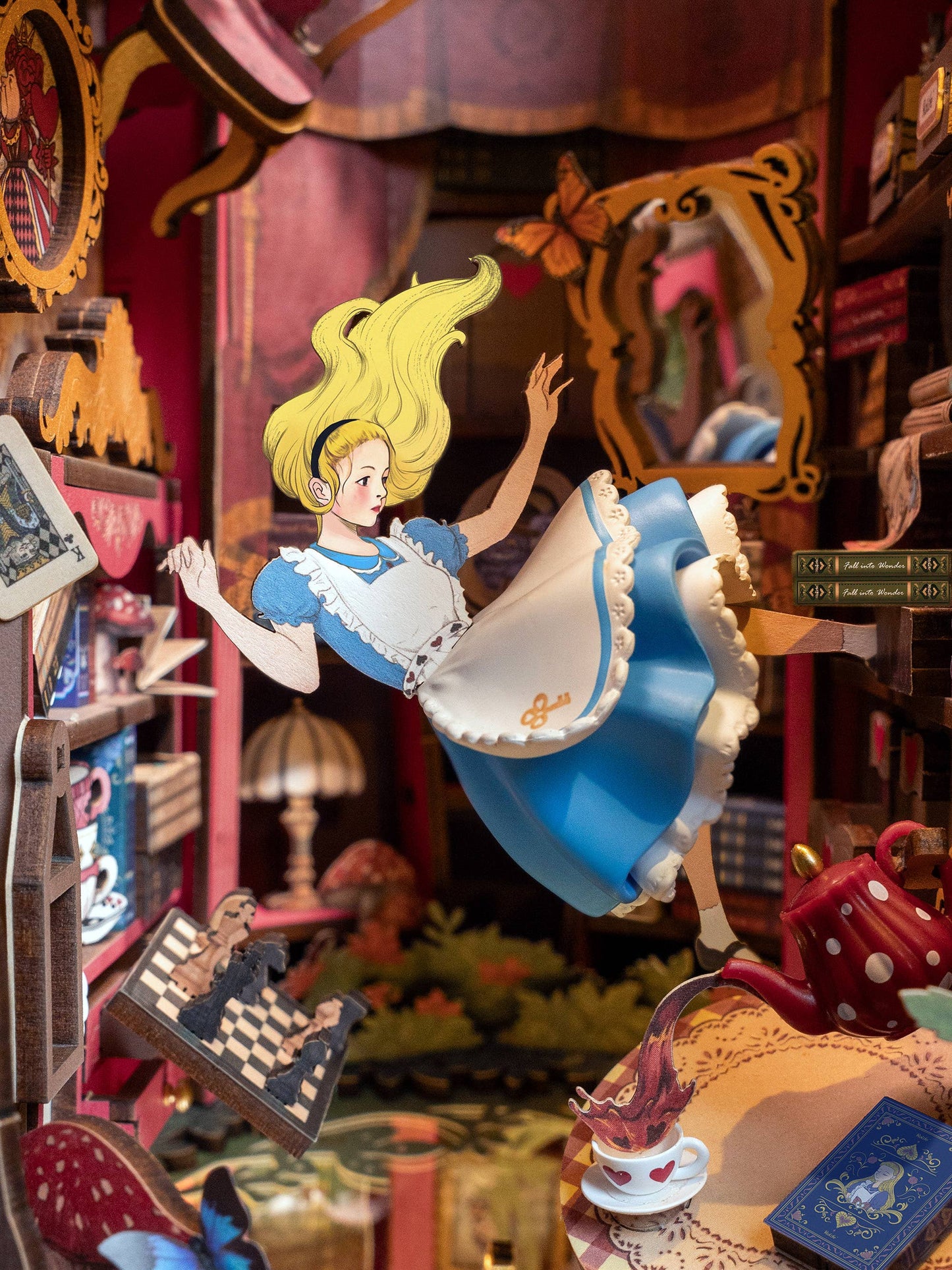 DIY Book Nook Kit: Fall into Wonder - Alice in Wonderland