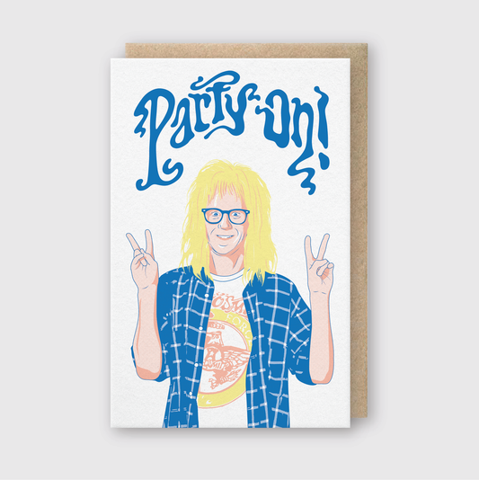 Letterpress Birthday Greeting Card – Pizza Birthday