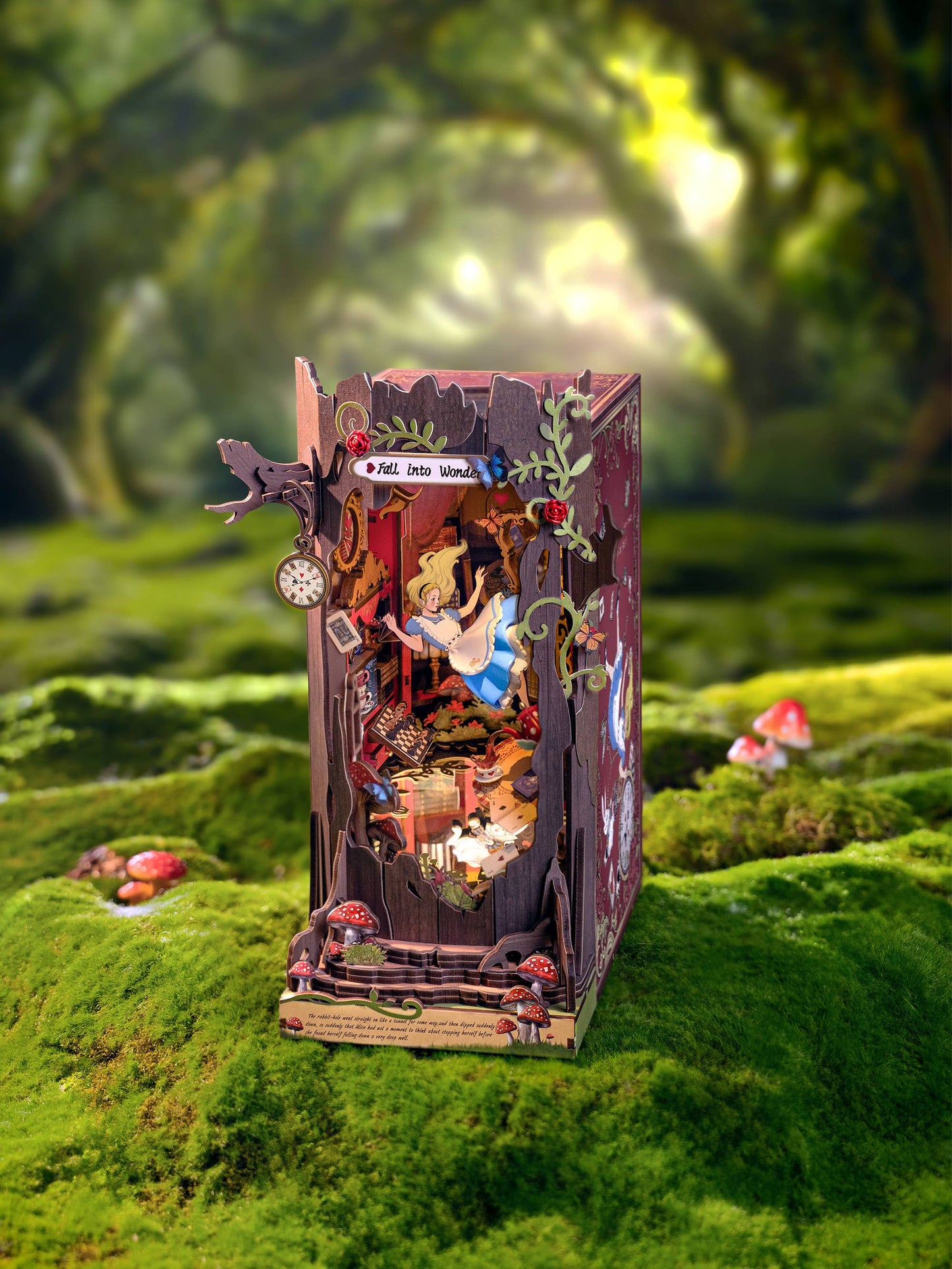 DIY Book Nook Kit: Fall into Wonder - Alice in Wonderland
