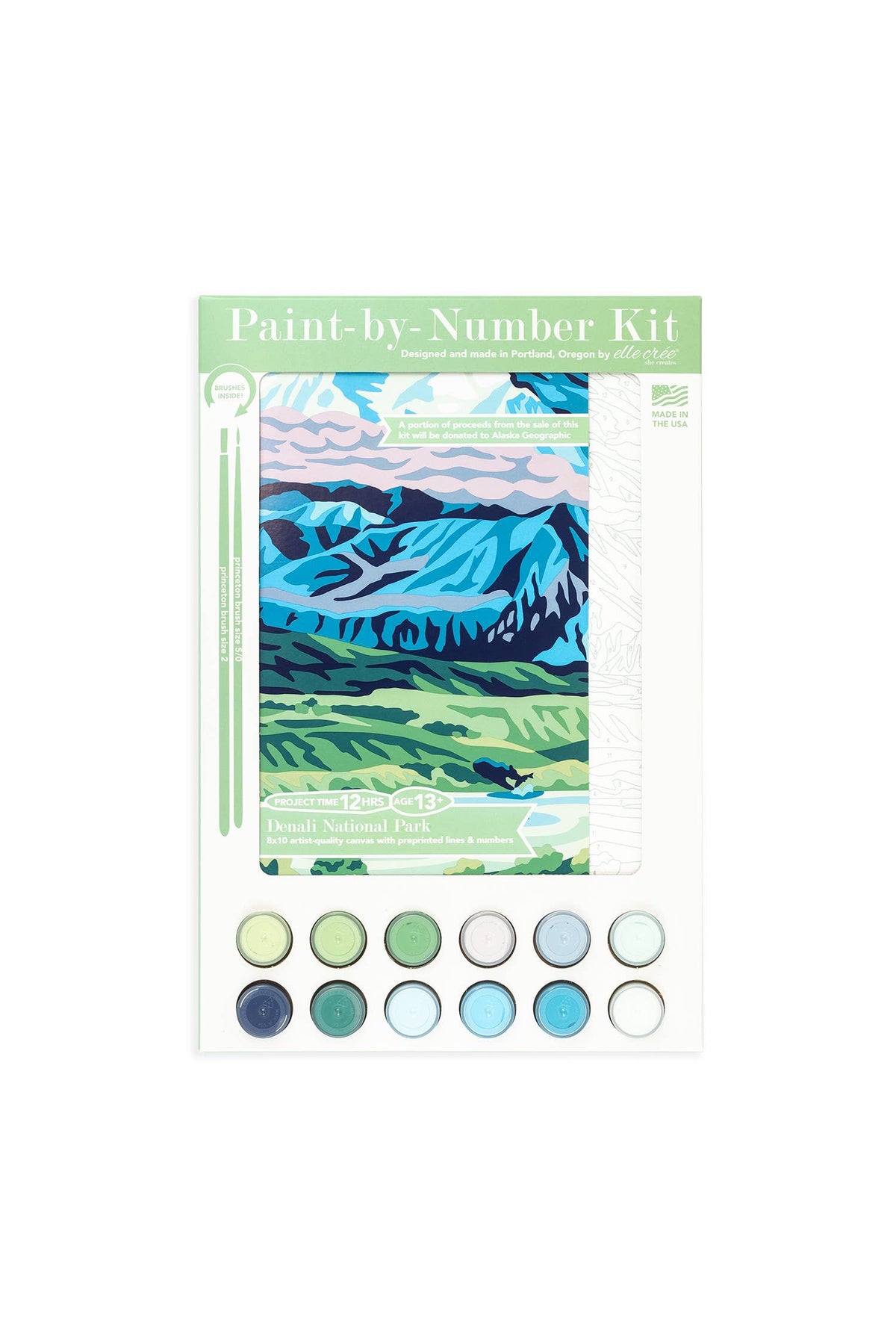 Denali National Park Paint-by-Number Kit