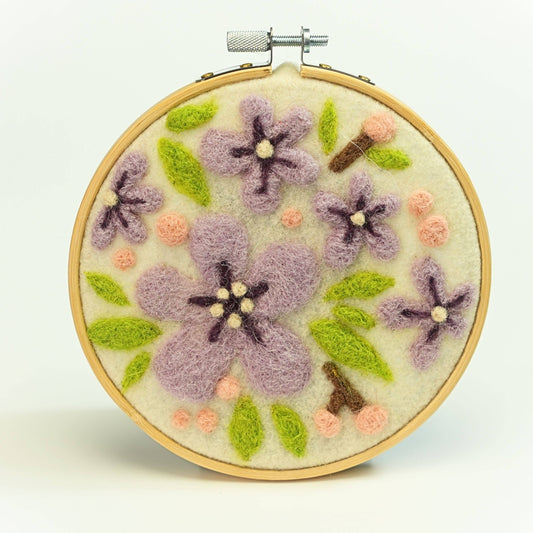Wool Painting Kit: Blossoming Flower